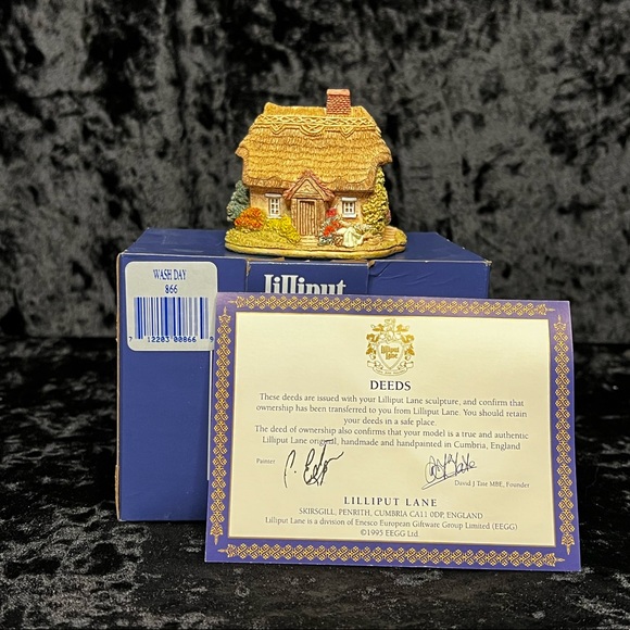 Vintage Lilliput Lane - Wash Day - Collectors Club - Picture 11 of 11